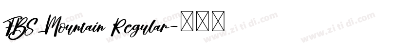 FBS_Mountain Regular字体转换 FBS_Mountain Regular字体转换